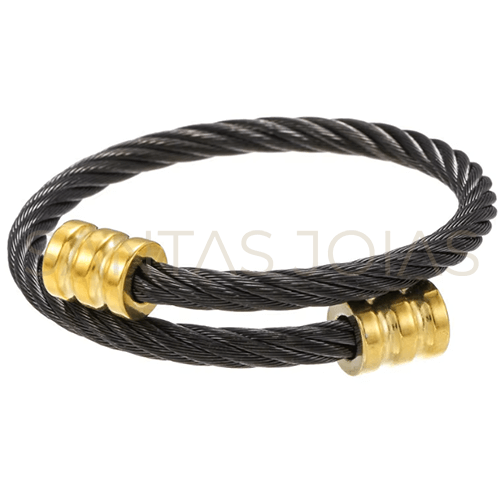 Pulseira Masculina Aço Luxo