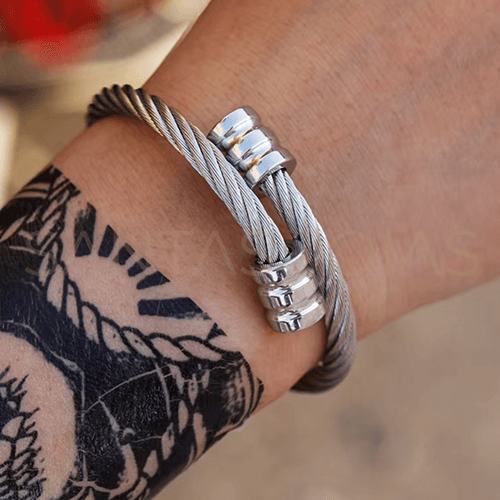 Pulseira Masculina Aço Luxo