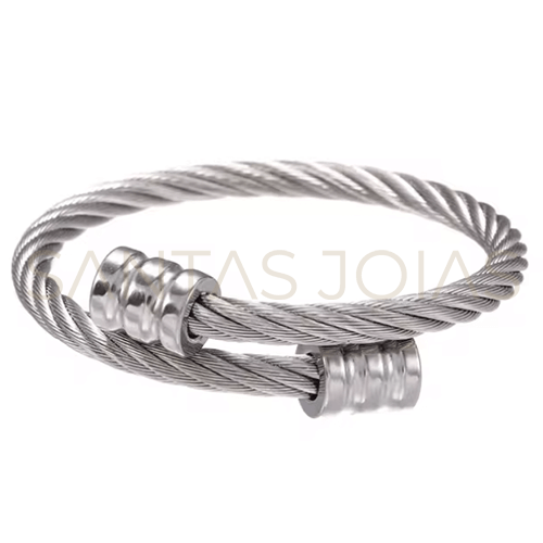 Pulseira Masculina Aço Luxo