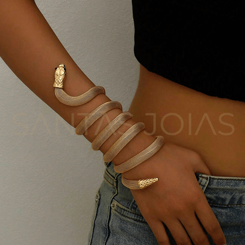 Pulseira Serpente Moldável